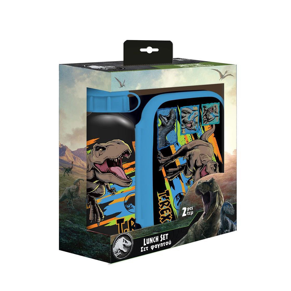 DiakakisΣετ Φαγητού Jurassic World Φαγητοδοχείο 800 ml - Παγούρι Αλουμινίου 500 mlpapell.gr