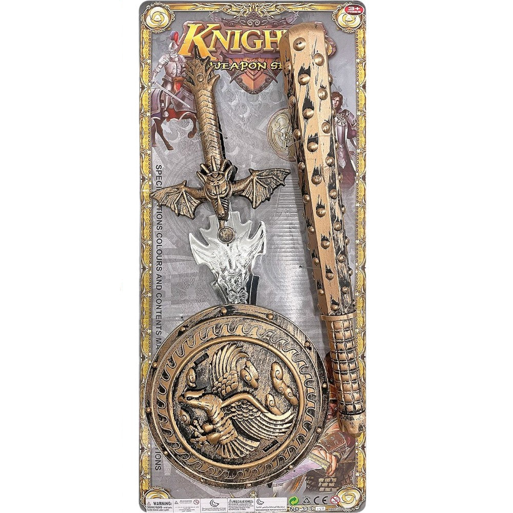 Σετ Ιππότη Με Ρόπαλο, Ασπίδα, Σπαθί