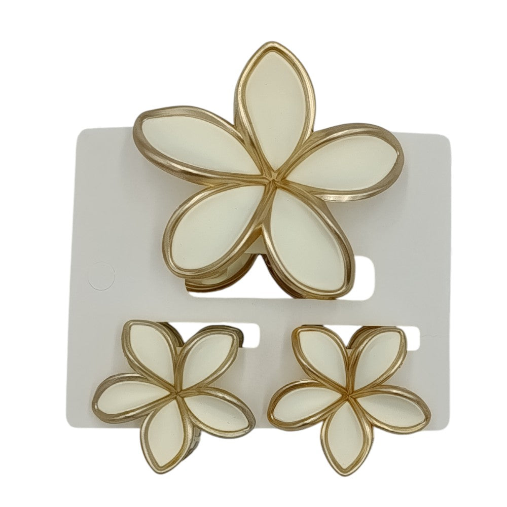 Σετ Κλάμερ Ορχιδέα 1 Μεγάλο 7εκ & 2 Μικρά 4εκ 6 Χρώματα -1τμχ