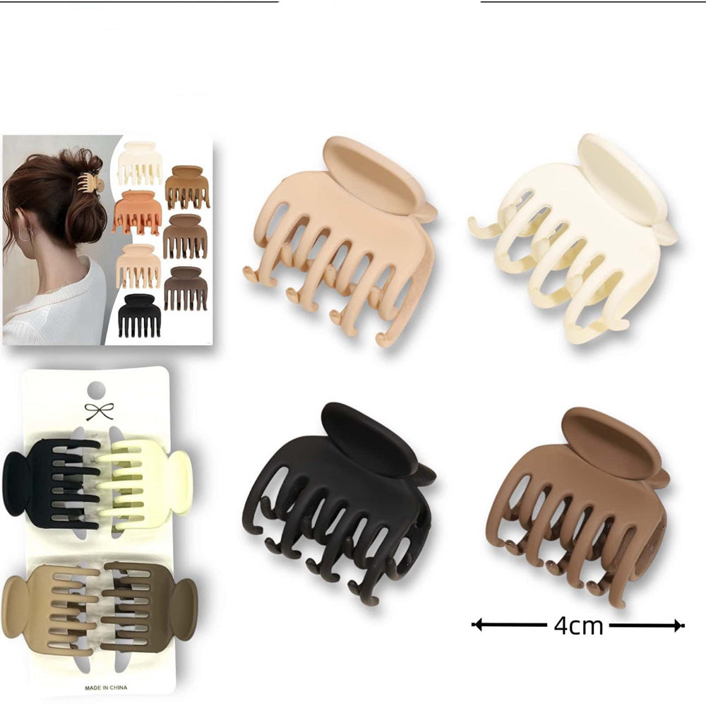 Σετ Κλαμεράκια Μαλλιών 4 Χρωμάτων – 4 εκ