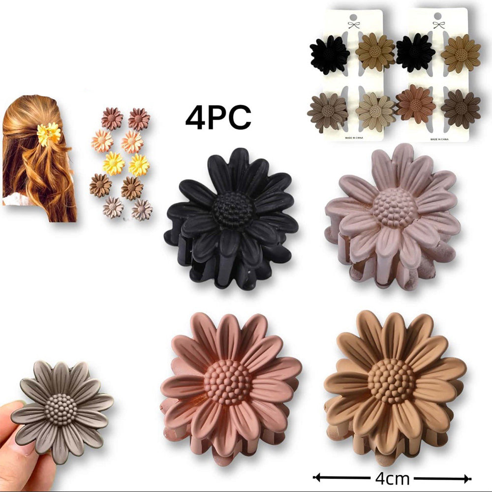 Σετ Κλαμεράκια Μαλλιών με Μαργαριτούλες 4 εκ. – 4 Τεμάχια