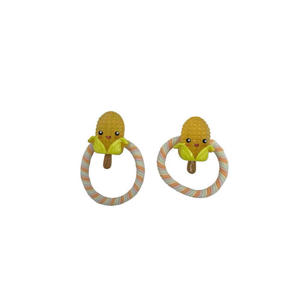 Σετ Λαστιχάκια Μαλλιών Παγωτάκια Λαχανικά 5 Σχέδια - 1 Ζευγάρι