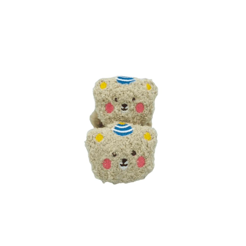 Σετ Λαστιχακια Γουνα Σε Σχημα Αρκουδακι