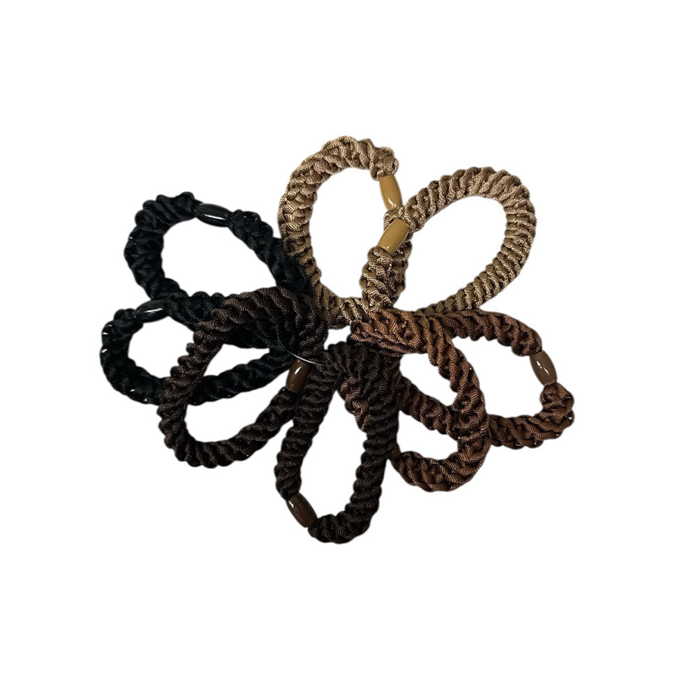 Σετ Λαστιχάκια Μαλλιών 6 εκ 4 Χρώματα - 8 Τμχ