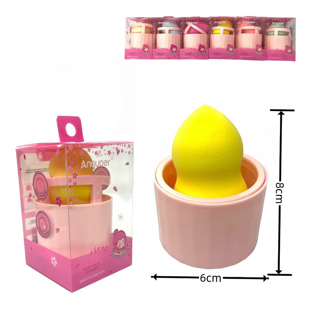 Σετ Make-Up Puff Anguoer Σφουγγαράκι με Βάση 
