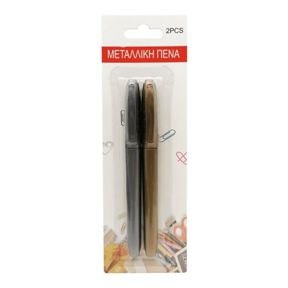 OEMΣετ Μαρκαδόροι Χρυσό-Ασημί 2 Τμχpapell.gr