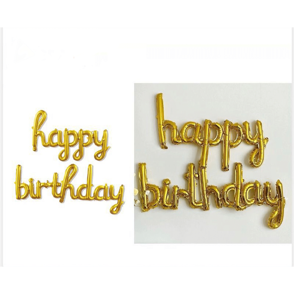 Σετ Μπαλονια Party Happy Birthday Χρυσο