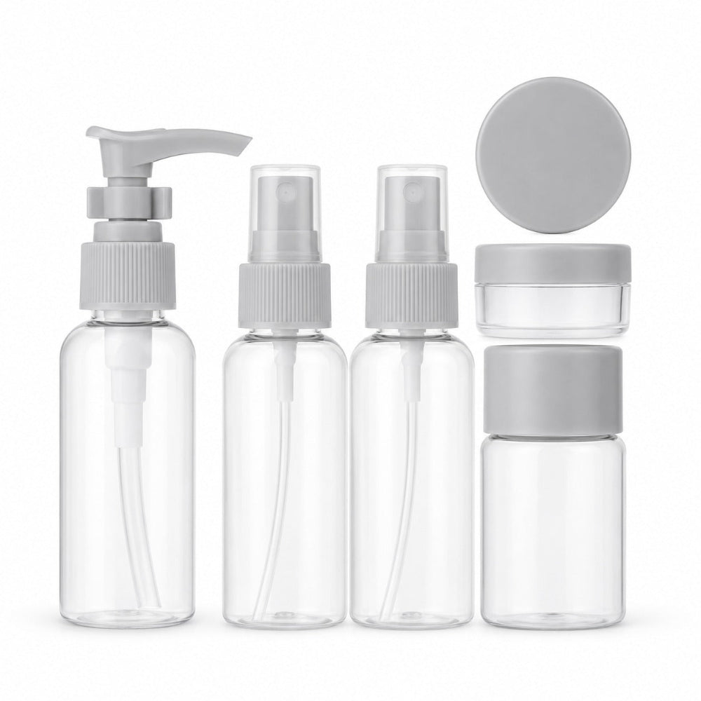 Σετ Μπουκαλάκια & Δοχείο Ταξιδιού 5 Τμχ 75ml