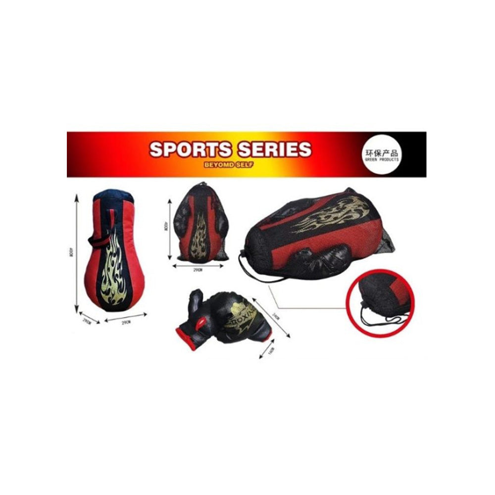 Σετ Μποξ Σάκος & Γάντια Φλόγα 40x29εκ
