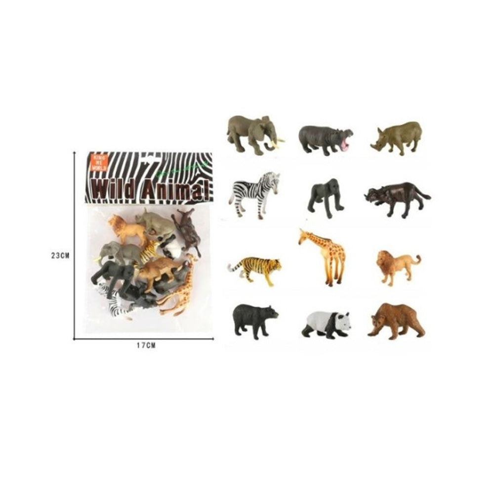 Σετ Παιχνιδιού Με Άγρια Ζώα 12τμχ