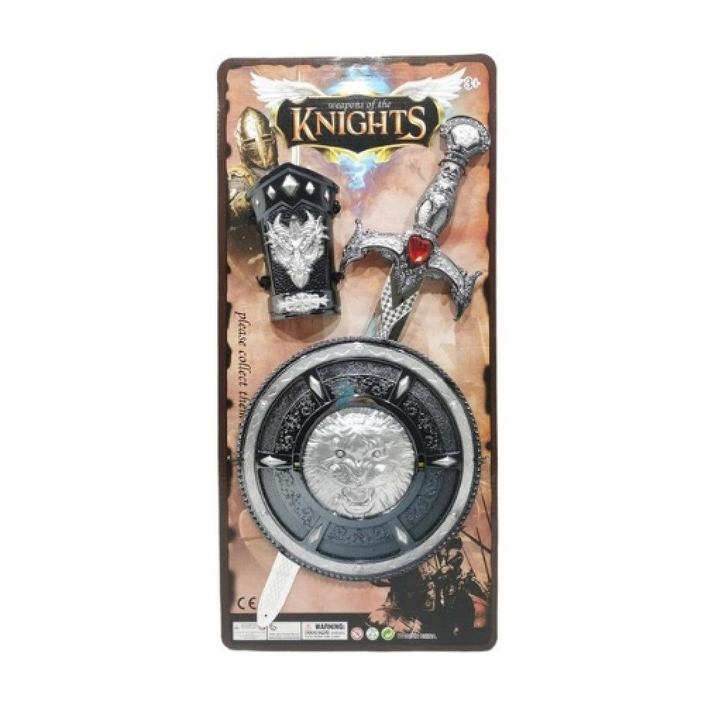 Σετ Σπαθί 50εκ με Ασπίδα και Περικάρπιο - 3 Τμχ