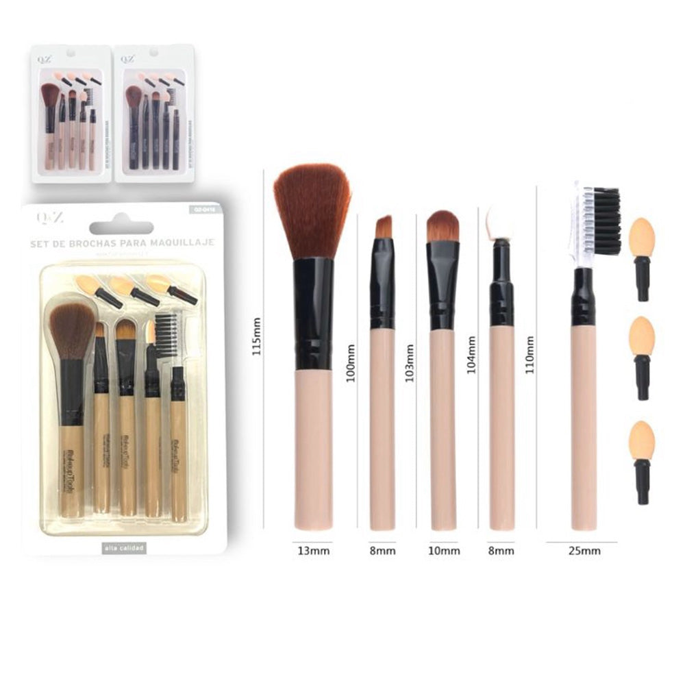 Σετ Πινέλα Μακιγιάζ 8 Τμχ 3 Χρώματα - 1 Τμχ