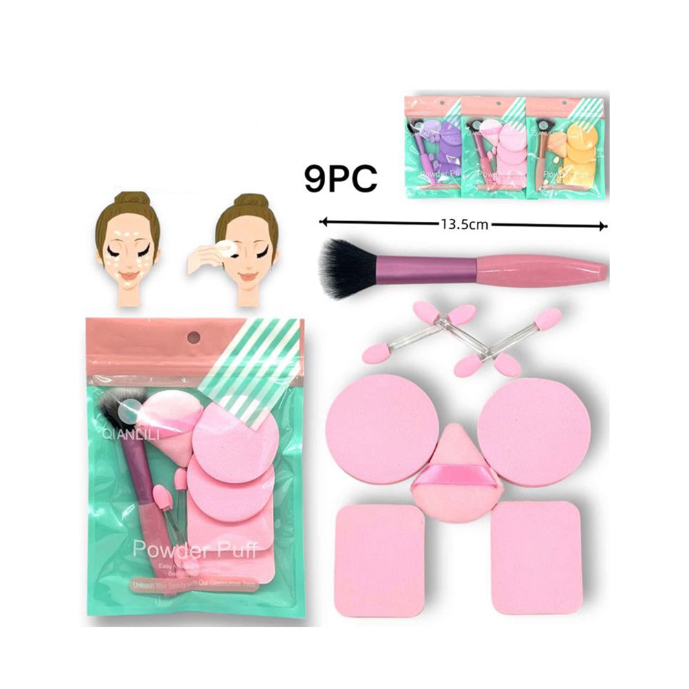 OEMΣετ Σφουγγαράκια Μακιγιάζ Με Πινέλο 9 Τμχpapell.gr