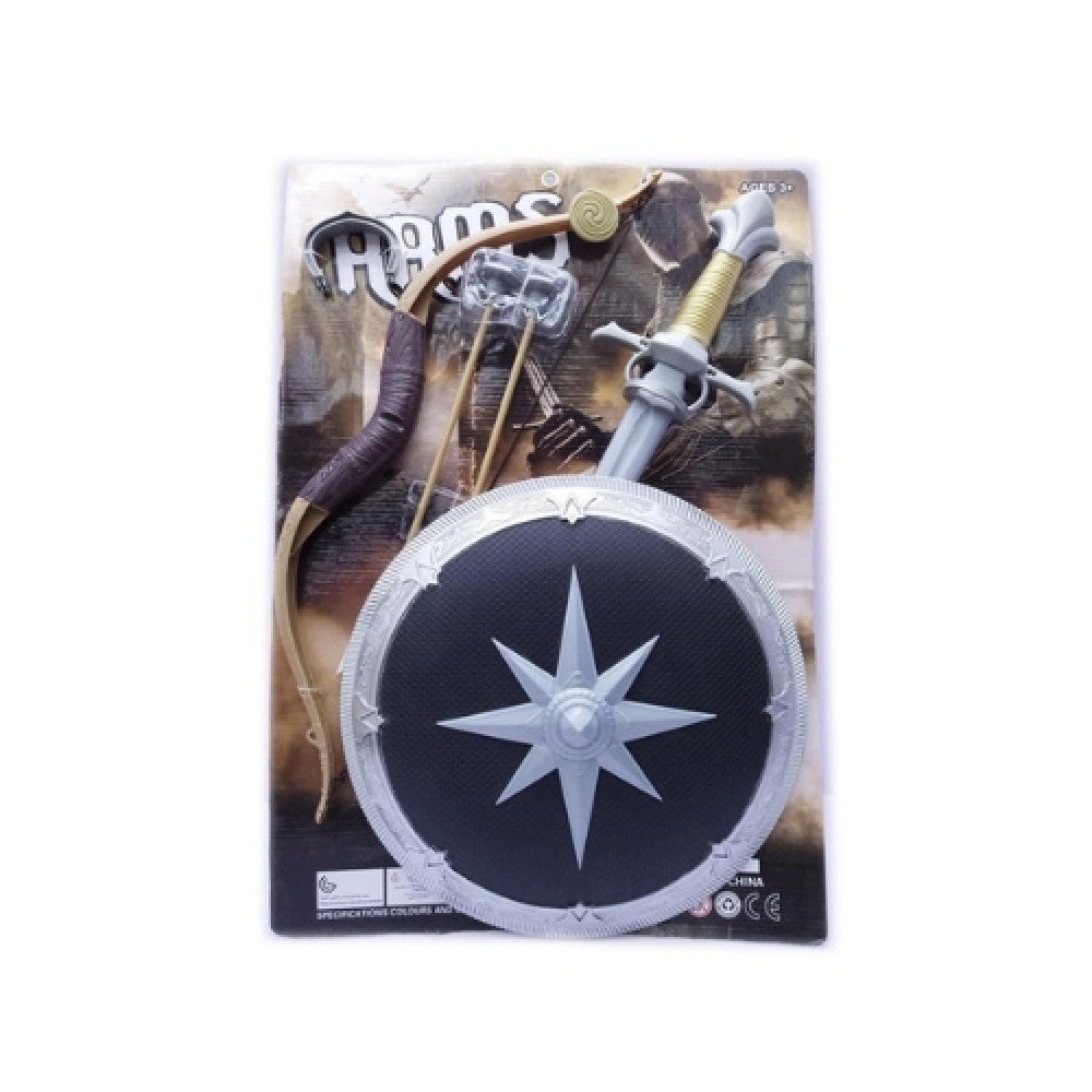 TrademarktΣετ Όπλα Με Σπαθί 55εκ, Ασπίδα, Τόξο Και Βέλη 5τμχ 43x62x6εκpapell.gr