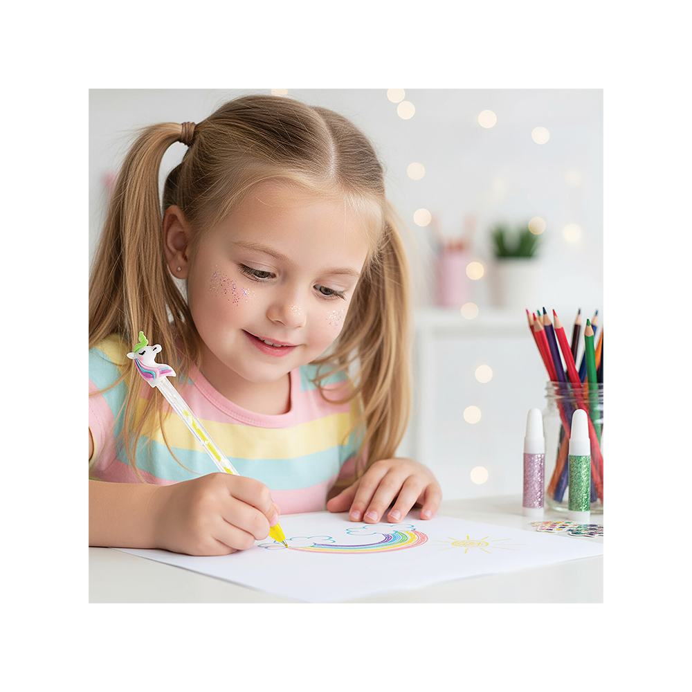 Σετ Stationery 4 Στυλό & Αξεσουάρ Σε 2 Σχέδια Για 3+ Ετών