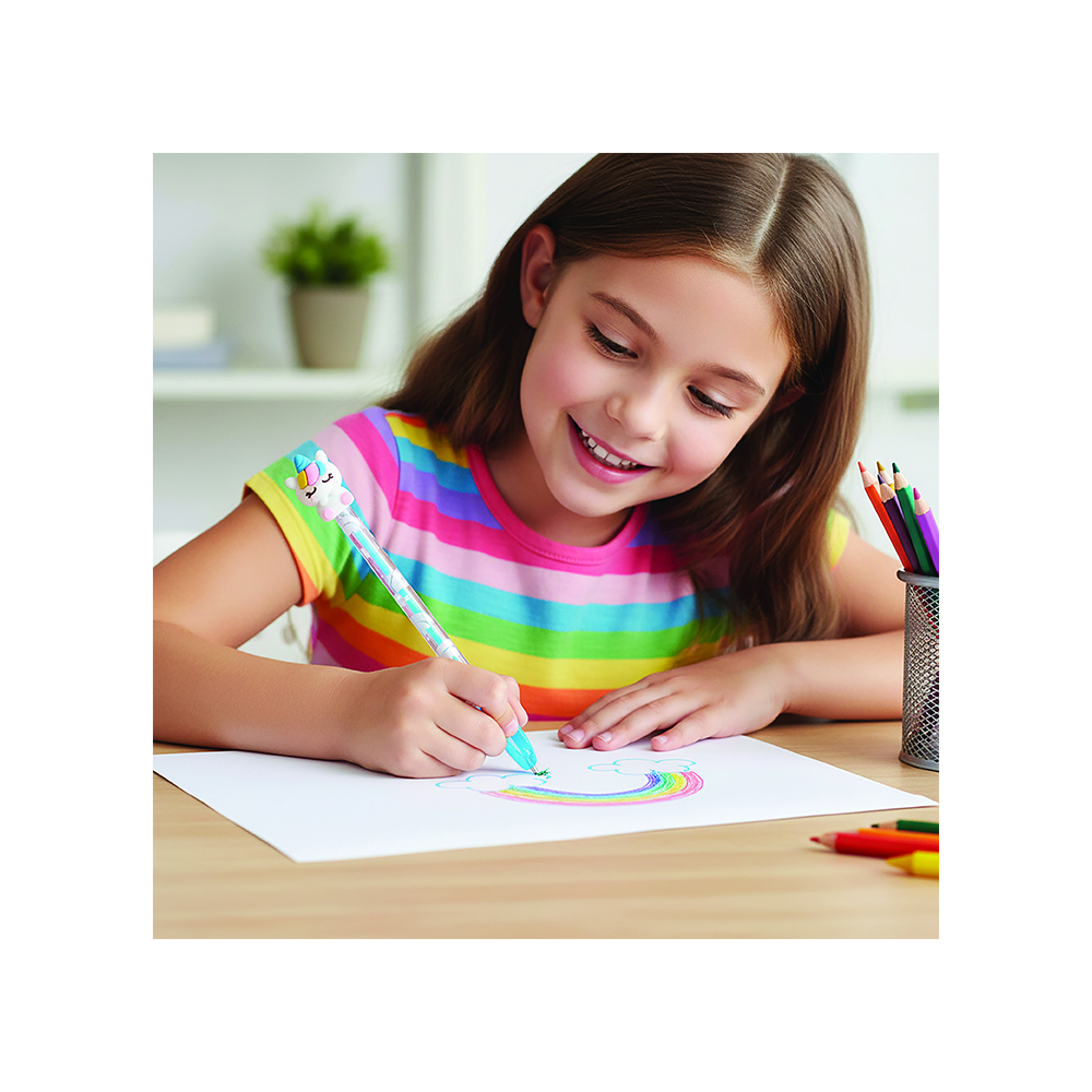 Σετ Stationery 4 Στυλό & Αξεσουάρ Σε 2 Σχέδια Για 3+ Ετών