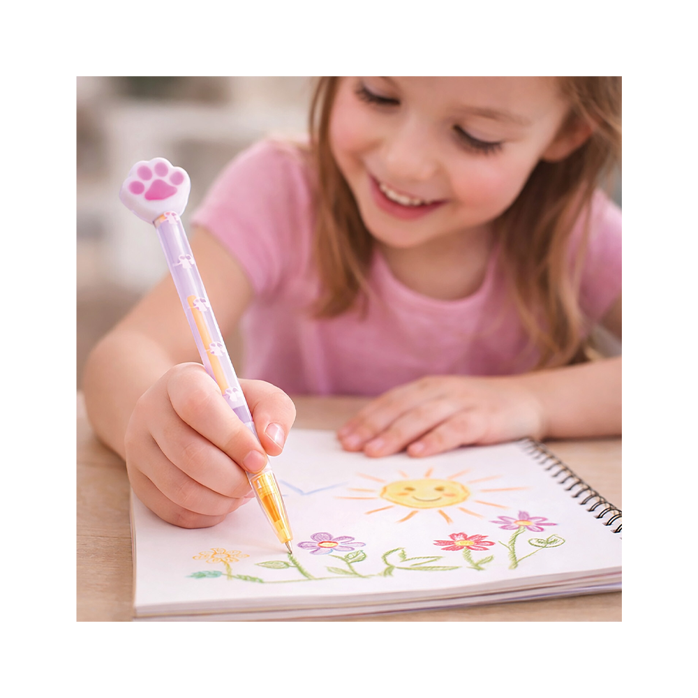 Σετ Stationery 4 Στυλό & Αξεσουάρ Σε 2 Σχέδια Για 3+ Ετών