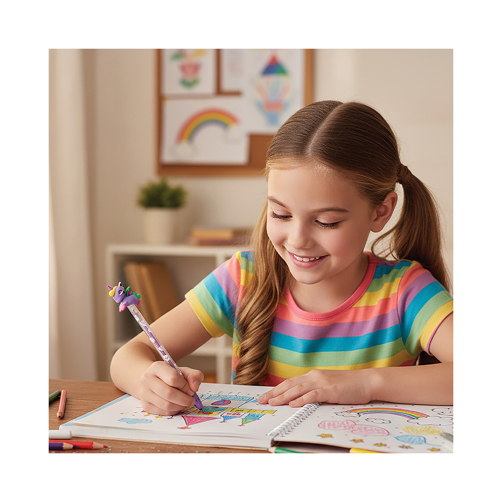 Σετ Stationery 4 Στυλό & Αξεσουάρ Σε 2 Σχέδια Για 3+ Ετών