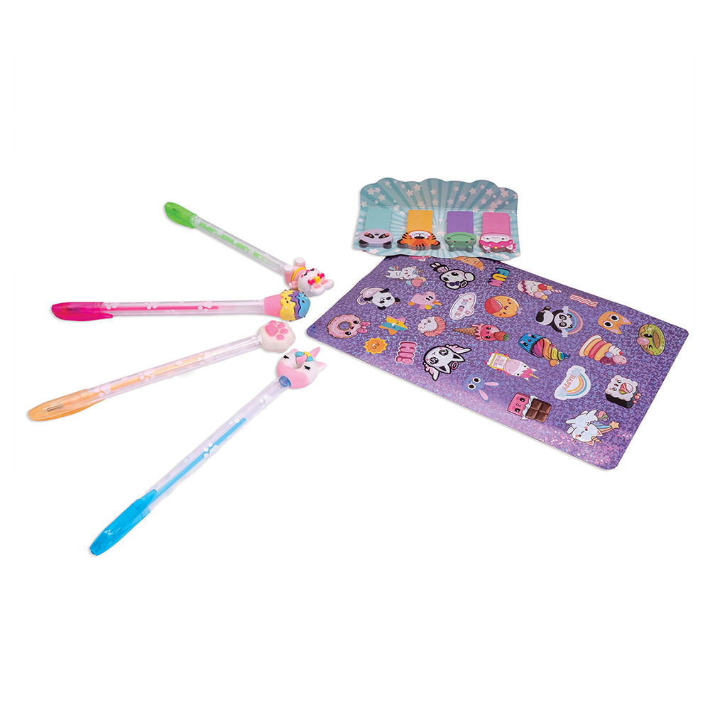 Σετ Stationery 4 Στυλό & Αξεσουάρ Σε 2 Σχέδια Για 3+ Ετών