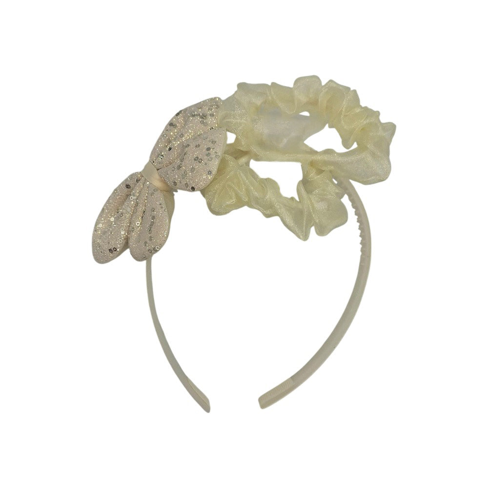 Σετ Στέκα με Φιόγκο και Λάστιχάκια Μαλλιών - 3 Τμχ