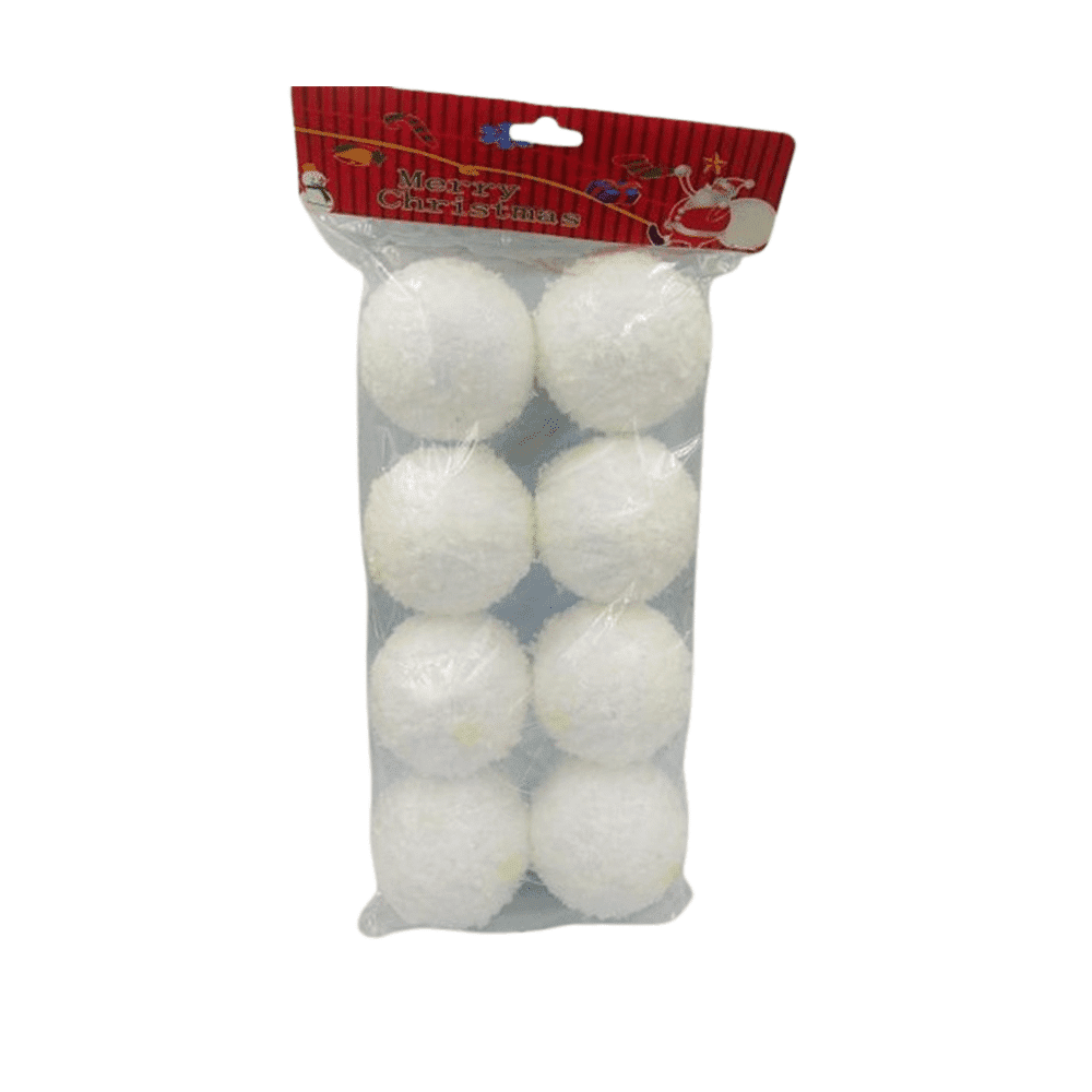 Χιονομπαλα Με Glitter 80Mm 8Τμχ