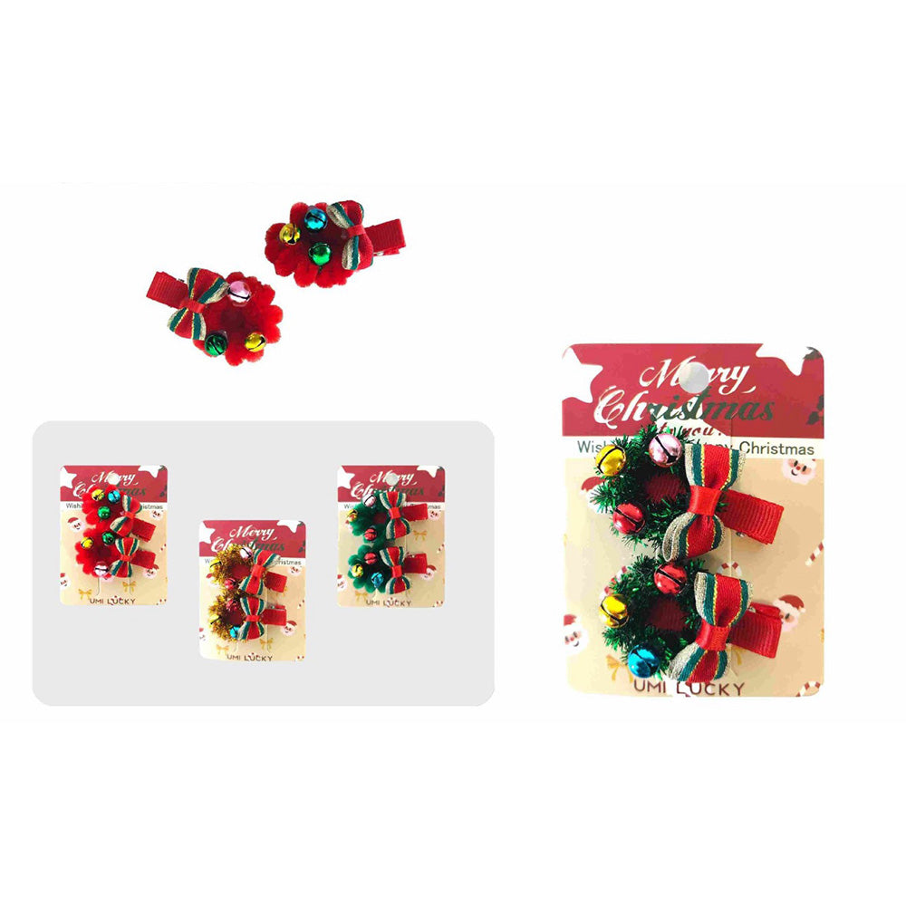 Σετ Χριστουγεννιάτικα Τσιμπιδάκια Στεφανάκια 3 Σχέδια - 1 Σετ