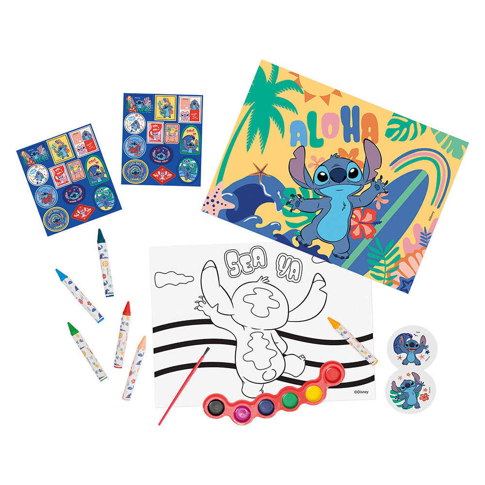 AS Σετ Ζωγραφικής Disney Stitch Σε Διάφανη Τσάντα Για 3+ Χρονών