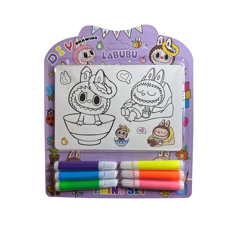 Σετ Ζωγραφικής Με Μαρκαδοράκια Labubu