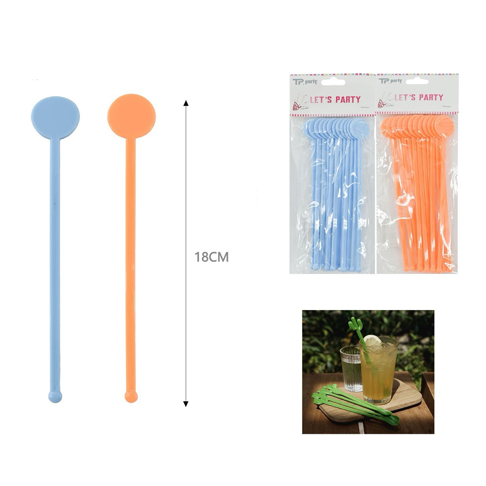 OEMΣετ Πλαστικοί Αναδευτήρες Ροφημάτων 18 Εκ 12 Τμχpapell.gr