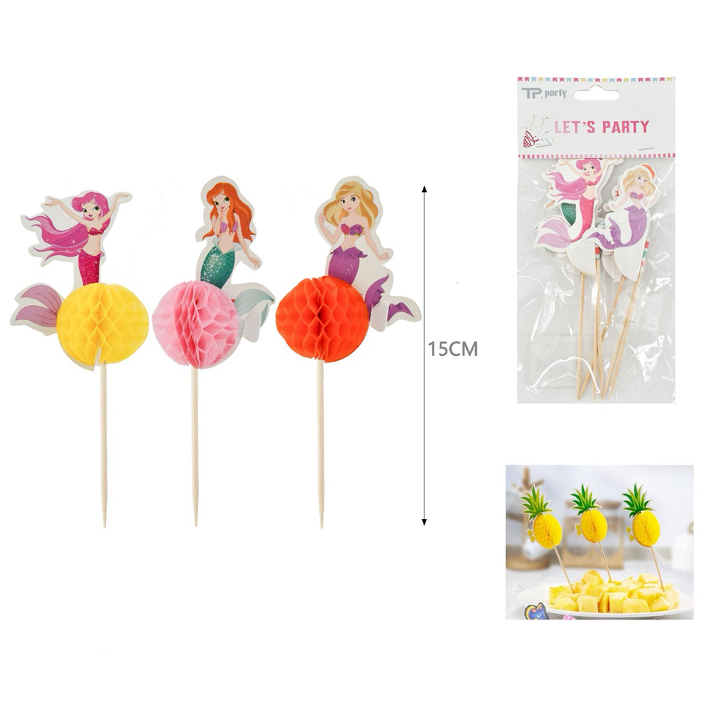 OEMΣετ Οδοντογλυφίδες Για Party Γοργόνες 15 εκ 6 Τμχpapell.gr