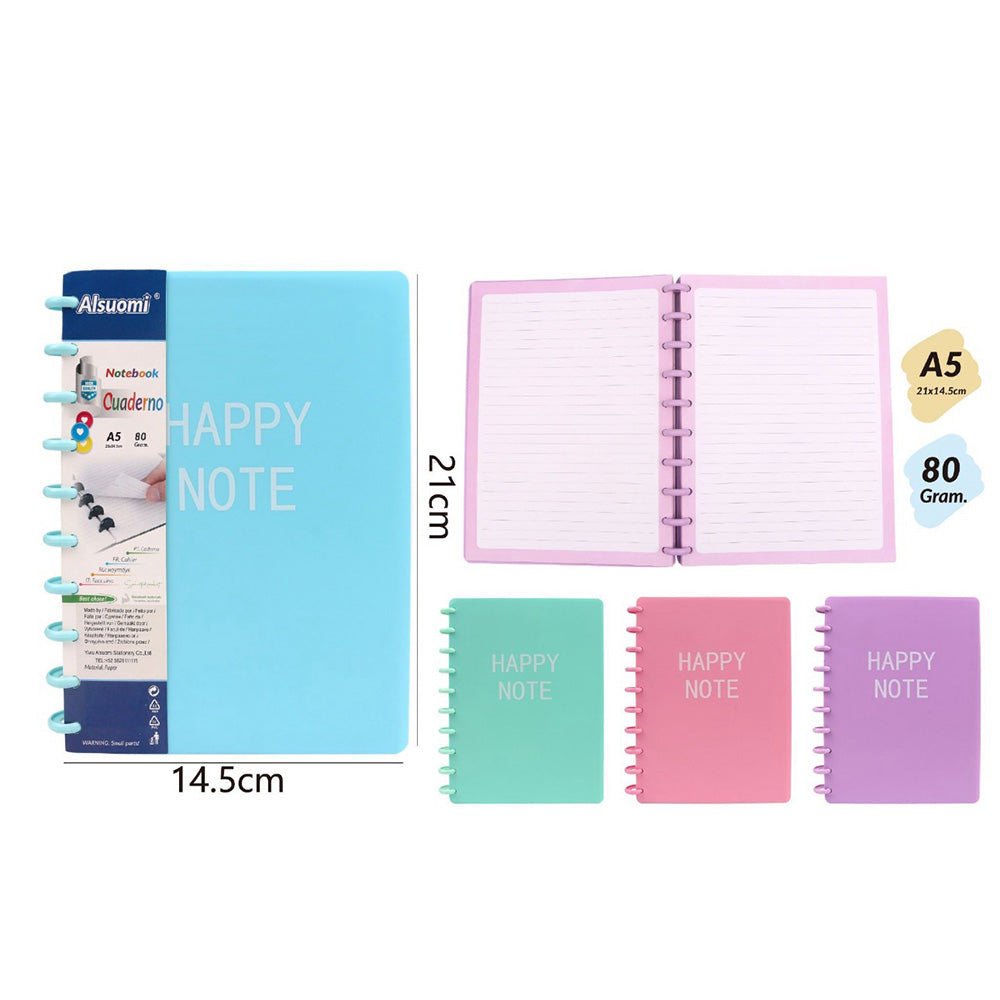 Σημειωματάριο Α5 Macaron 3 χρώματα - 1 Τμχ