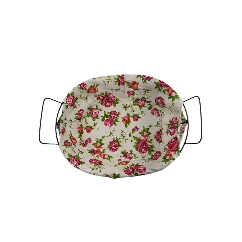 OEMΣιδερένιο Καλαθάκι Οβάλ Flowers 27χ22χ14 Εκpapell.gr