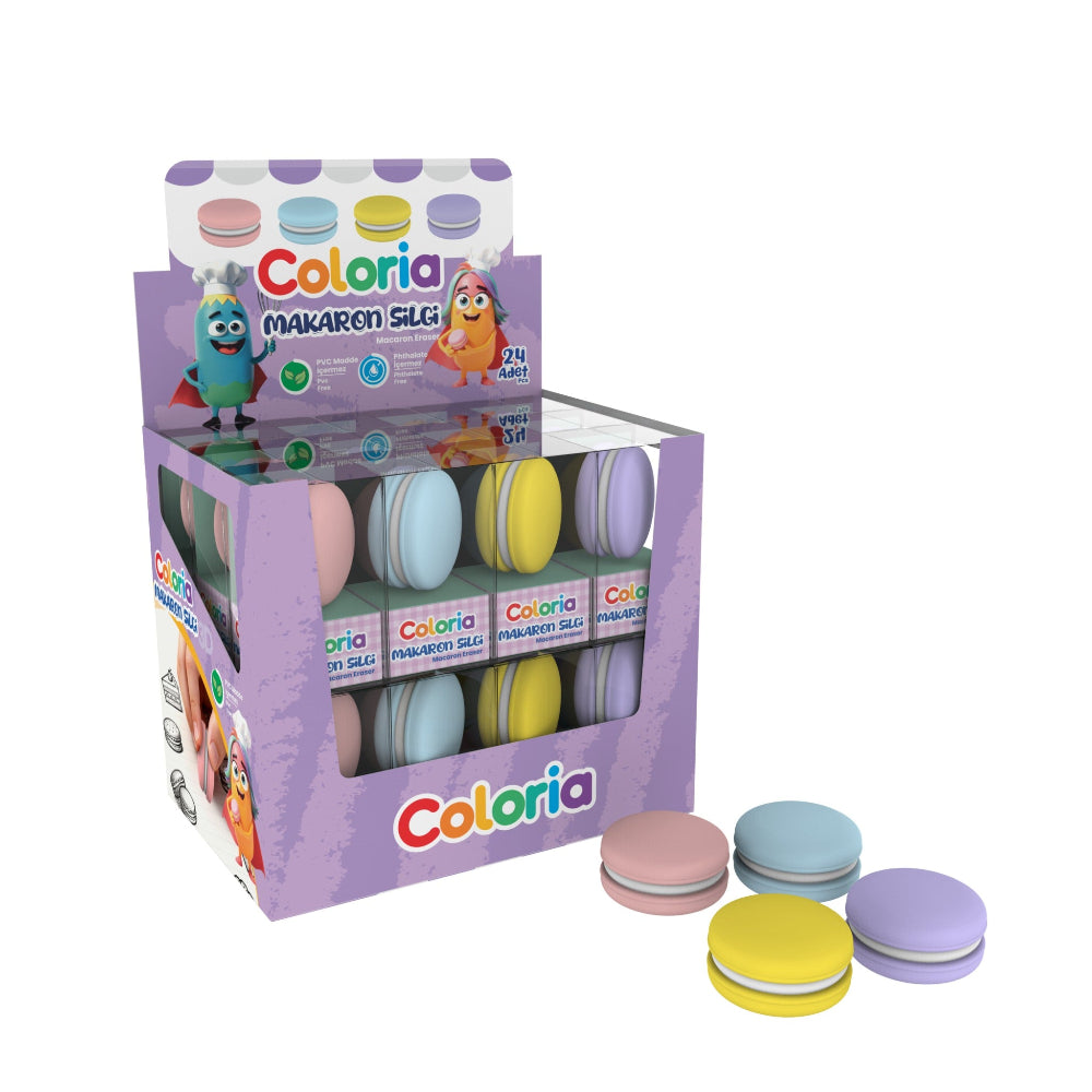 Silka Γόμα Coloria 3D Macaron σε 4 Χρώματα - 1 Τμχ