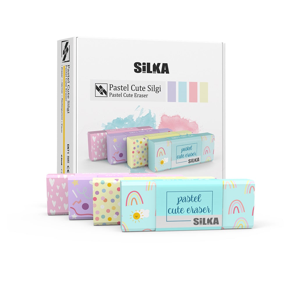 Silka Γόμα Pastel Cute 4 Σχέδια - 1 Τμχ