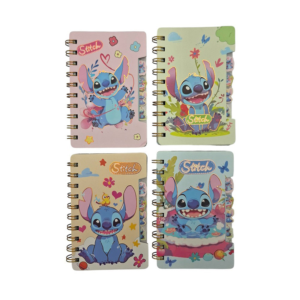 Σημειωματάριο 9,2x14 εκ Stitch σε 4 Σχέδια - 1 Τμχ