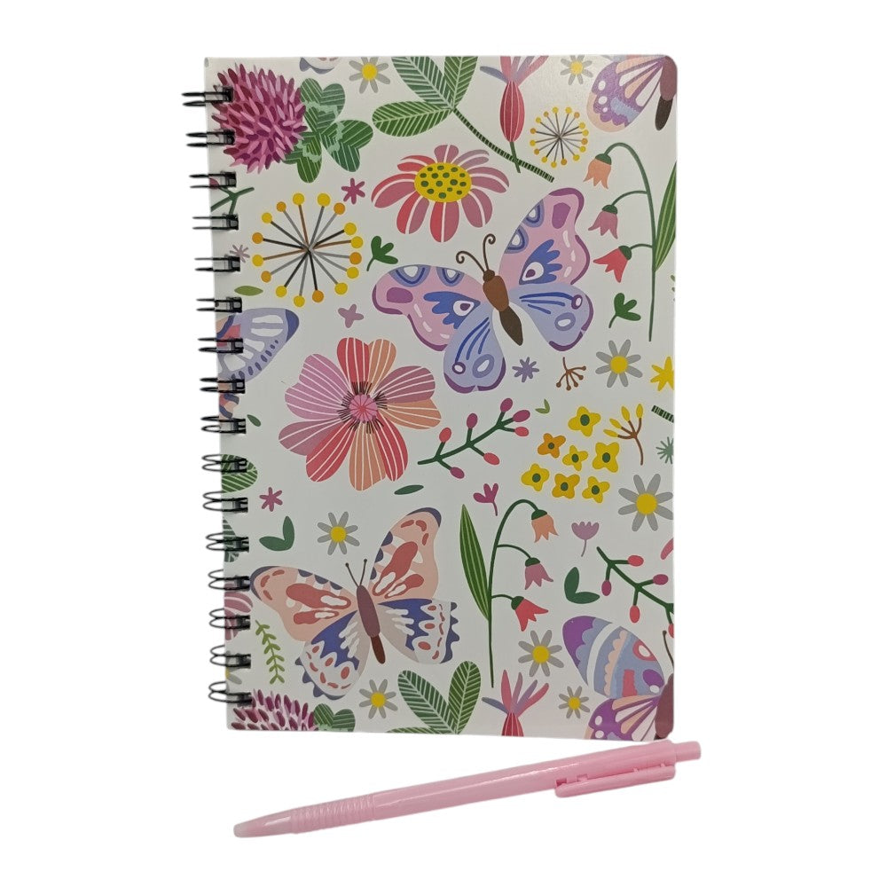 Σημειωματάριο Με Στυλό Χρώματα της Άνοιξης 21x14Εκ