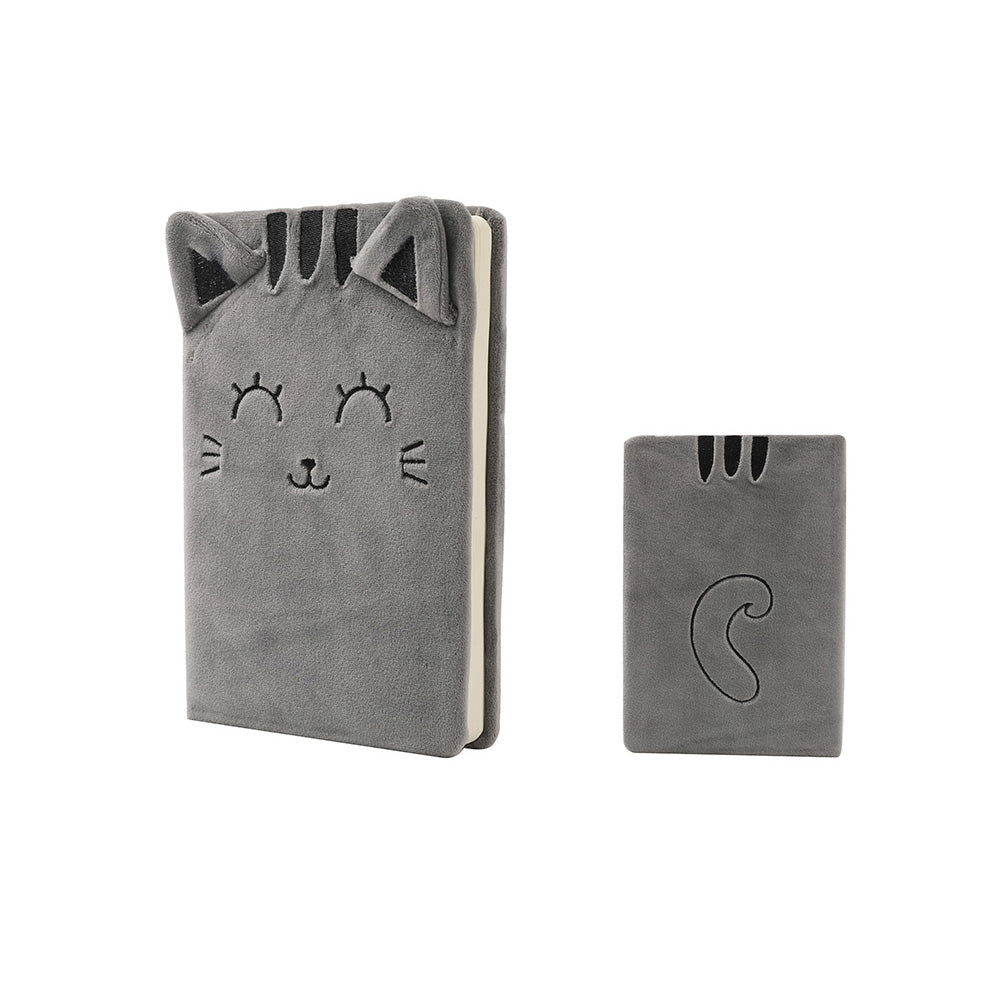 I Total Σημειωματάριο Γκρι Γάτα 21X15 εκ