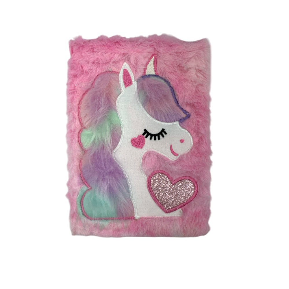 OEMΣημειωματάριο Γούνινο Μονόκερος Καρδούλα Glitter 17χ25 Εκpapell.gr