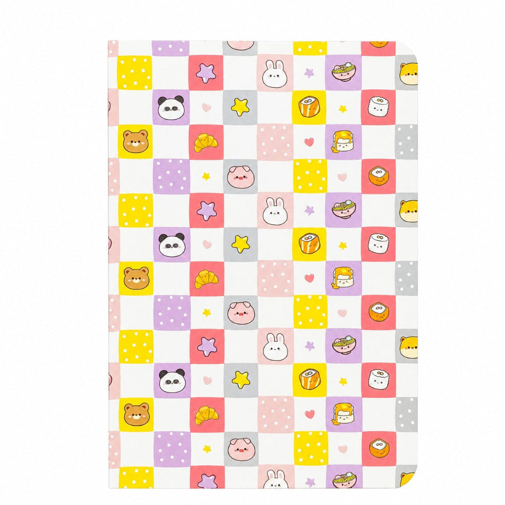 Σημειωματάριο Kawaii με Καρό Εξώφυλλο 21x14,5 εκ