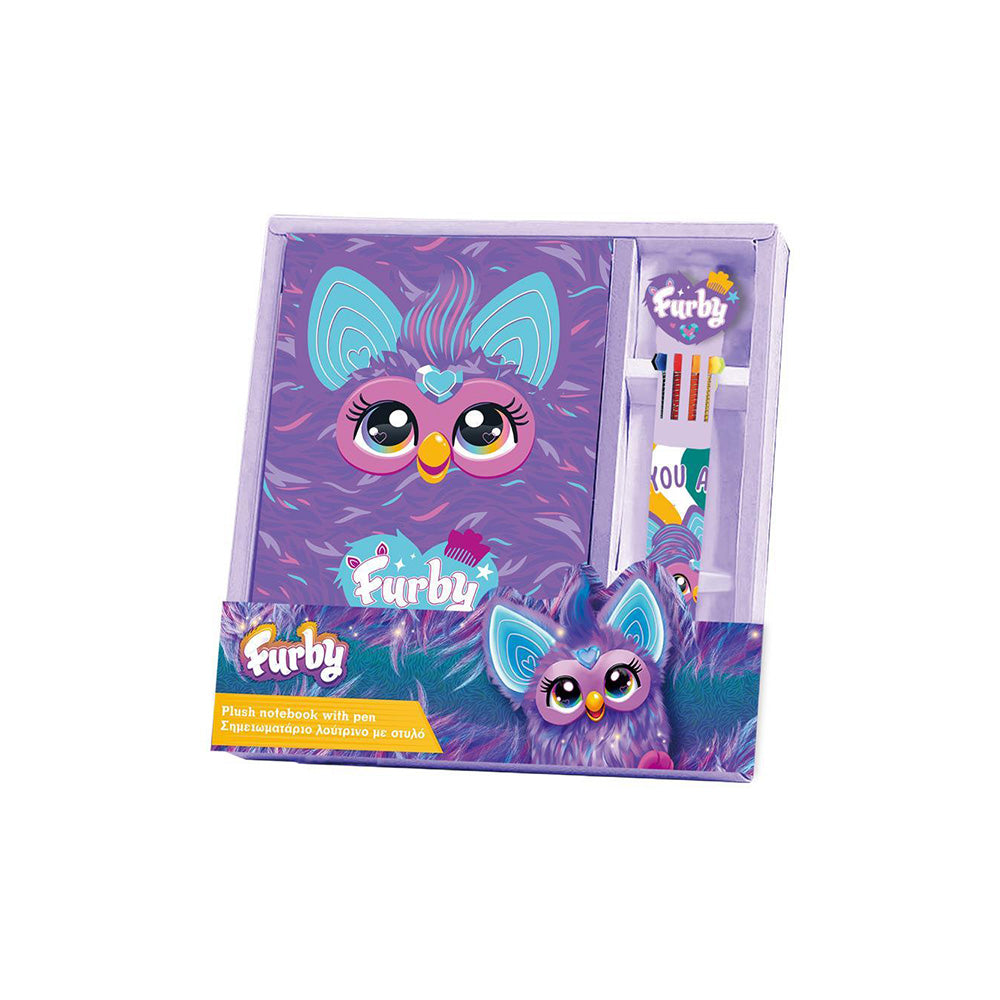 Σημειωματάριο Λούτρινο με Στυλό Furby