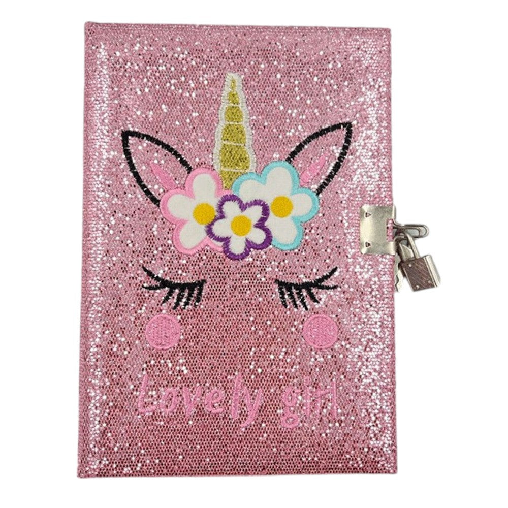 Σημειωματάριο Μονόκερος Lovely Girl Με Στρας 21Χ15εκ