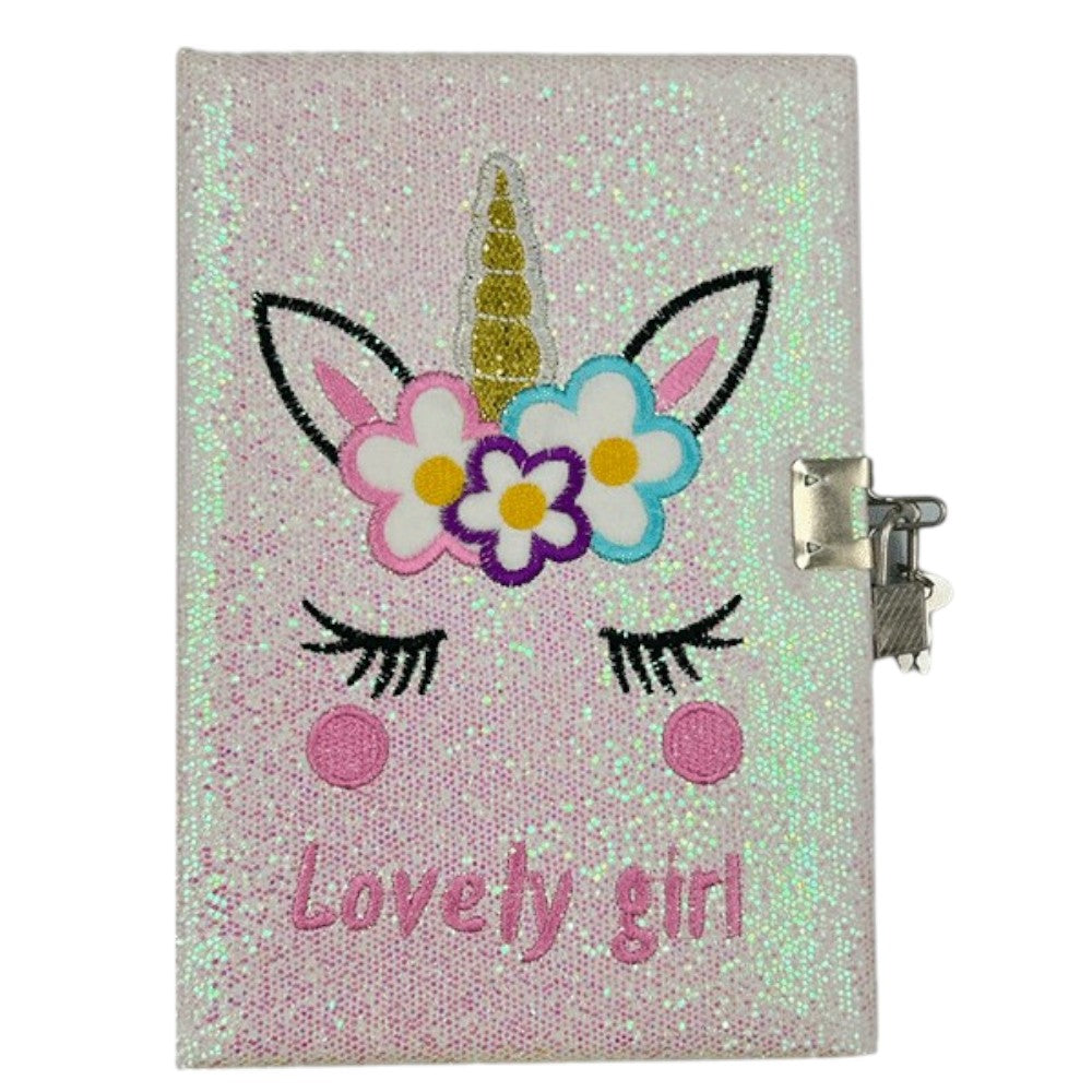 Σημειωματάριο Μονόκερος Lovely Girl Με Στρας 21Χ15εκ