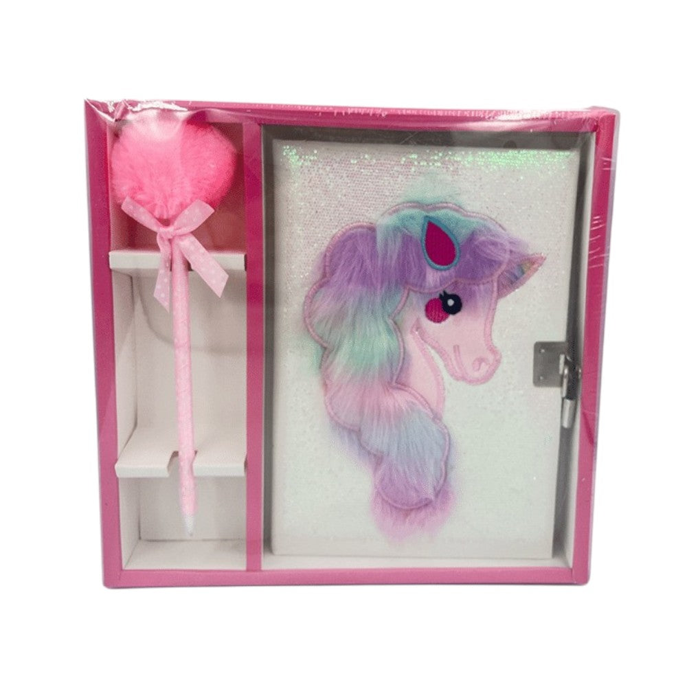 OEMΣημειωματάριο Με Στυλό Μονοκεράκι Glitter 21Χ17εκpapell.gr