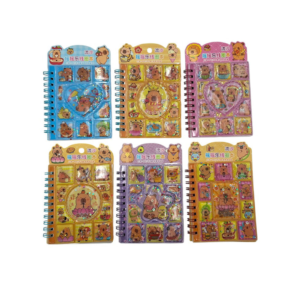 Σημειωματάριο Με Νερό Α6 Capybara σε 6 Σχέδια - 1 Τμχ