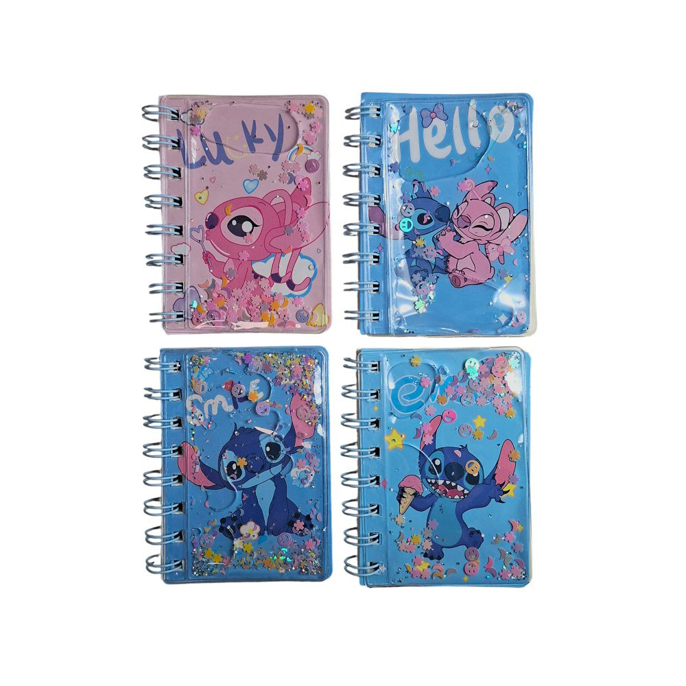 Σημειωματάριο Με Νερό Α7 Stitch σε 4 Σχέδια - 1 Τμχ