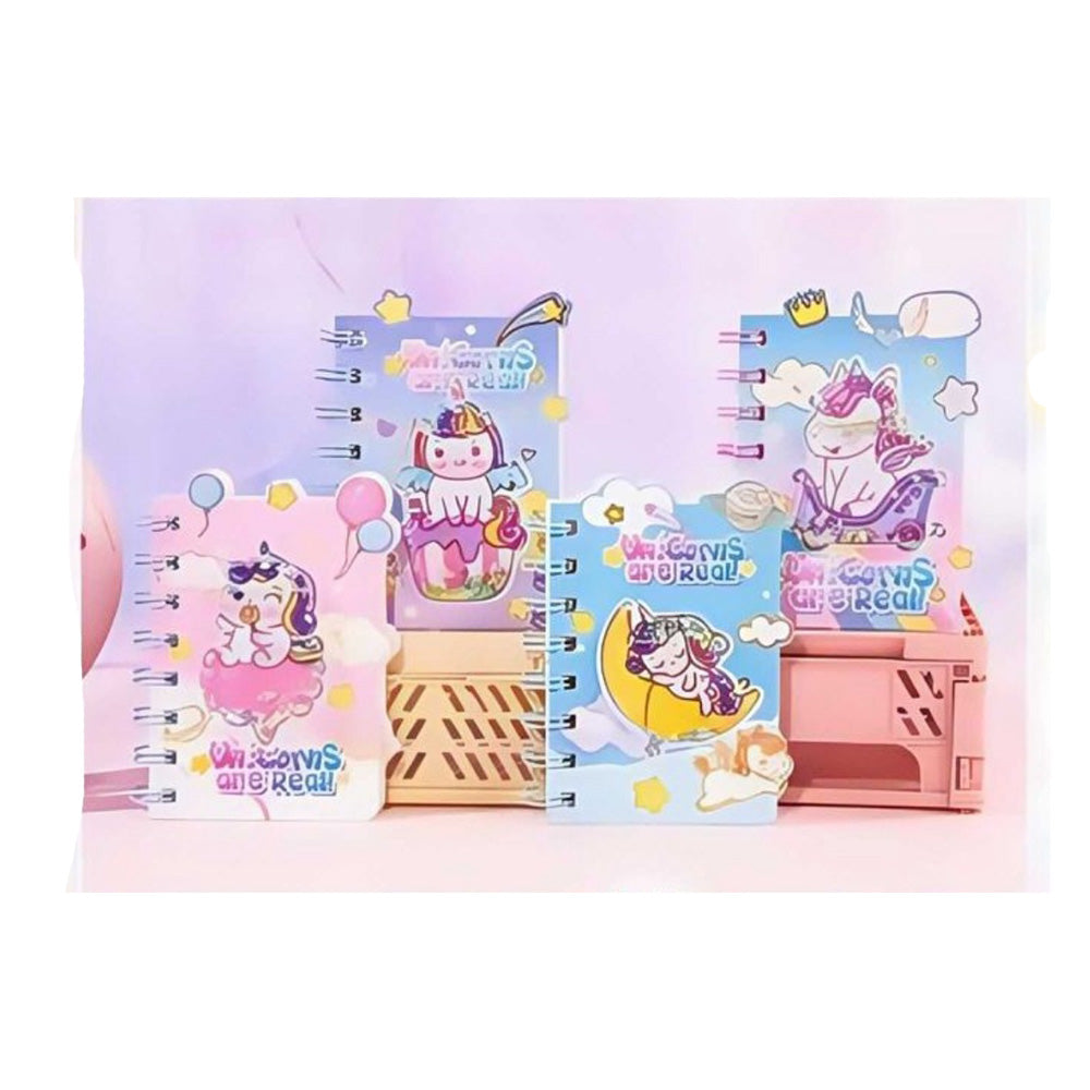 OEMΣημειωματάριο Unicorns Are Real Με Νερό 9x10 εκ 4 Σχέδια - 1 Τμχpapell.gr