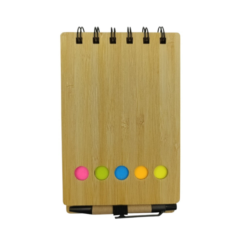 Σημειωματάριο Καφέ Με Σελιδοδείκτες Και Στυλό Κάθετο Σπιράλ 3 Σχέδια