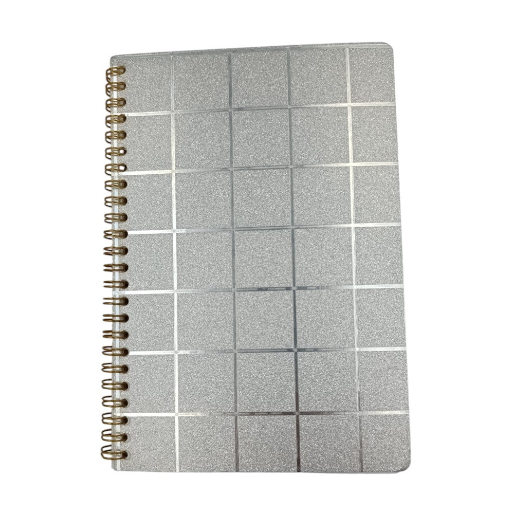 OEMΣημειωματάριο Σπιράλ Glitter Μοτίβο Τετράγωνα 21.5Χ15εκ 3 Χρώματαpapell.gr