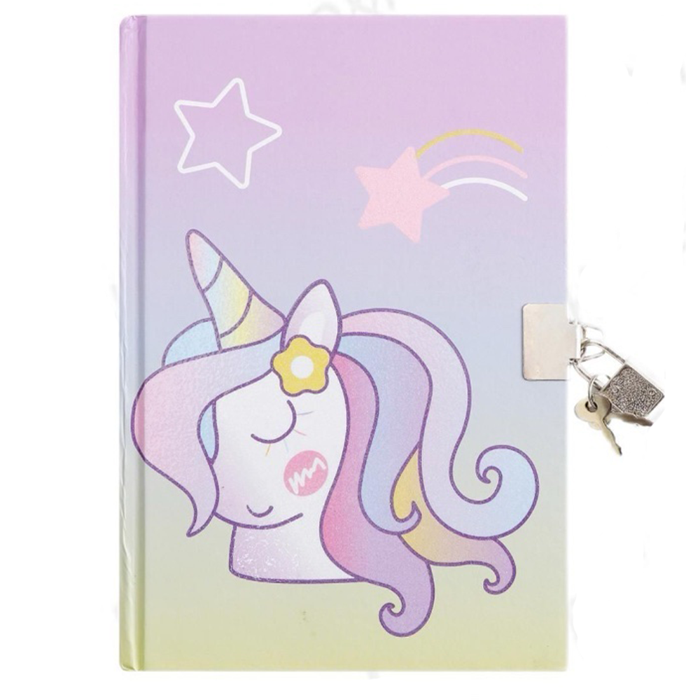 Σημειωματάριο με Κλειδαριά Μονόκερος 20χ15 εκ