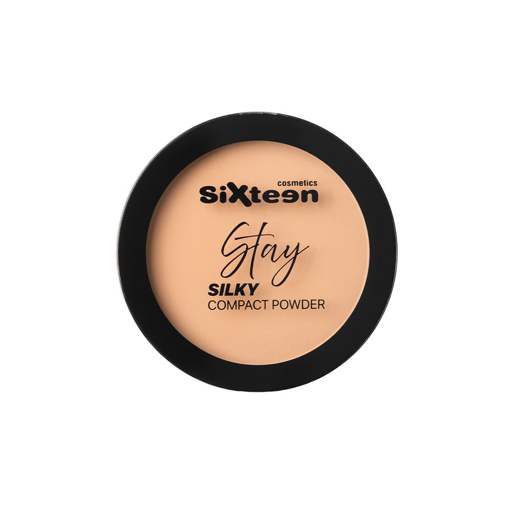 SixteenSixteen Stay Silky Compact Powder #102 Coconut Silkpapell.gr